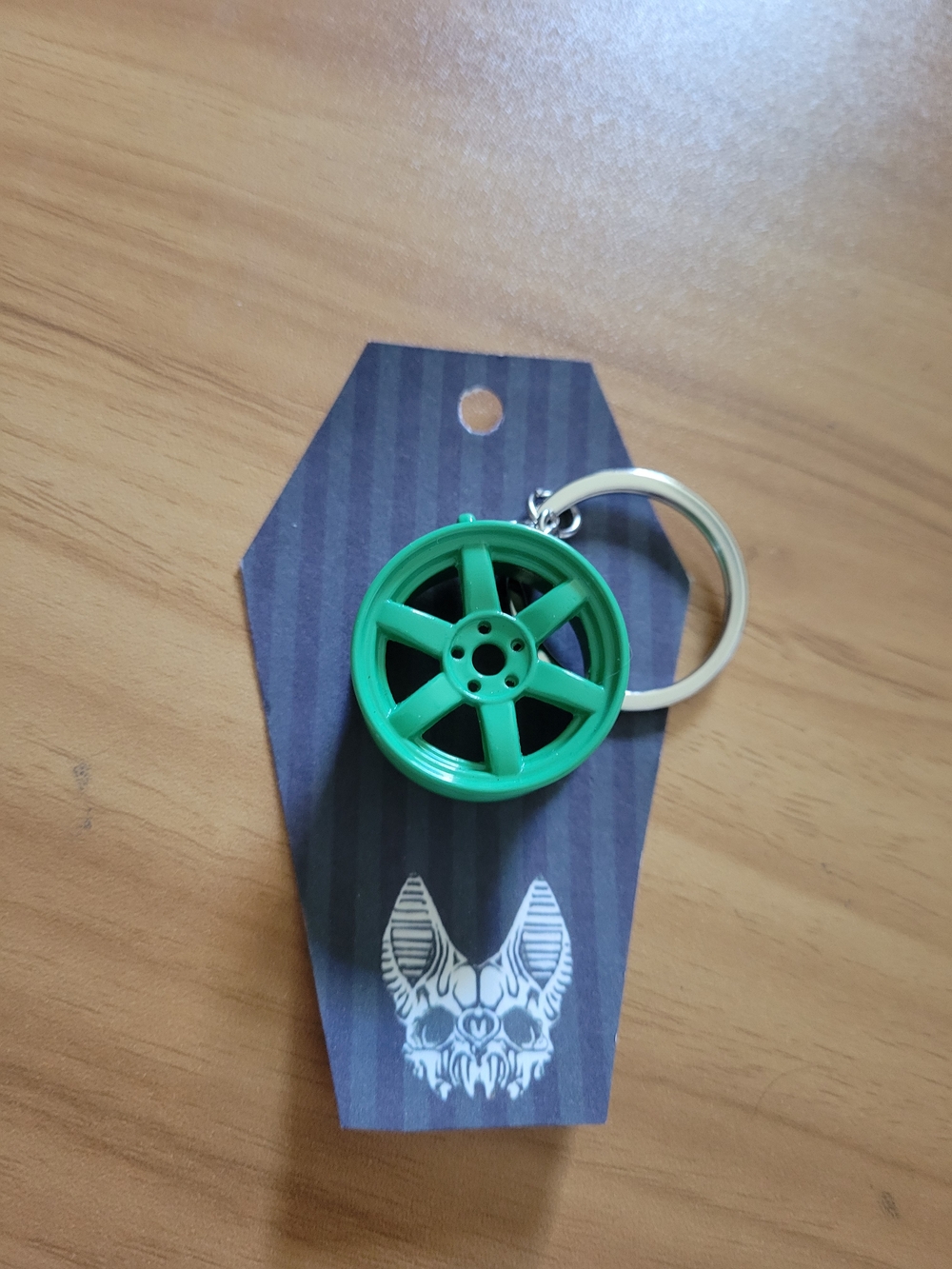 💀NEW💀 Green Alloy Wheel Keychain